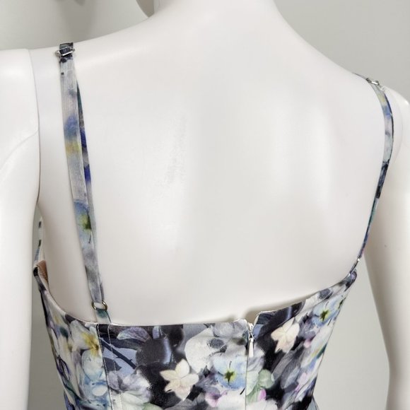 Fame and Partners The Catherine Tiered Bustier Floral Print Gown Maxi Dress - Picture 10 of 16